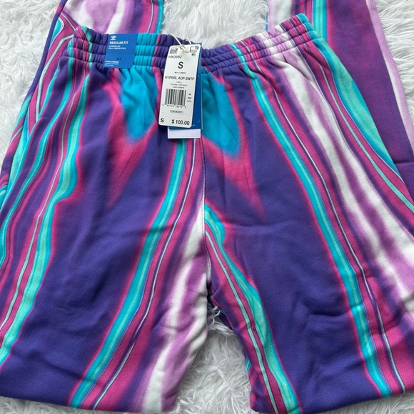 Adidas NWT Trippy Psychedelic Multicolor Drip All Over Print Sweatpants - Picture 8 of 9